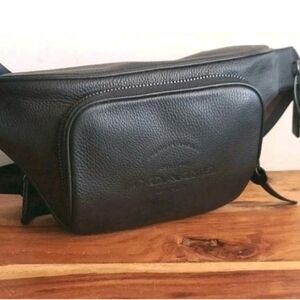 Coach Leather Belt Bag Black Track Travel Holiday Christmas Gift